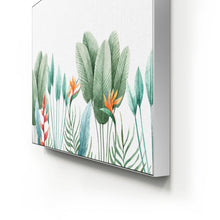 Load image into Gallery viewer, Botanical Radiance: Light Green &amp; Orange Floral Artwork
