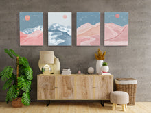 Load image into Gallery viewer, Mid-Century Mountain Set Art Prints
